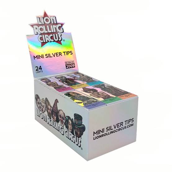 Filtros Carton silver Lion Rolling Circus Mini - Caja (25 pzas)