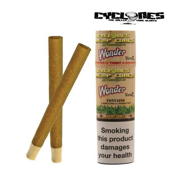 Hemp wraps Prerolados Cyclones Saborizados - Caja (24X2 pzas) Hemp wraps Prerolados Cyclones Saborizados - Caja (24X2 pzas)