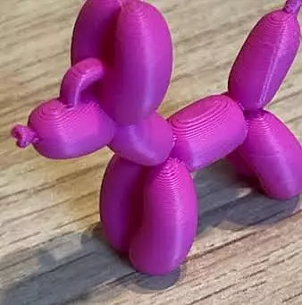 3D PRINTED BALOON DOG KEYCHAIN