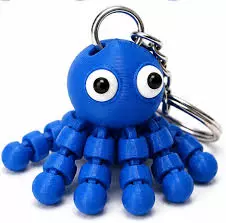 3D PRINTED OCTOPUS KEYCHAIN