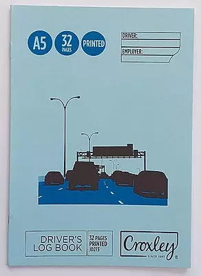 A5 DRIVERS LOG BOOK 32 PG CROXLEY