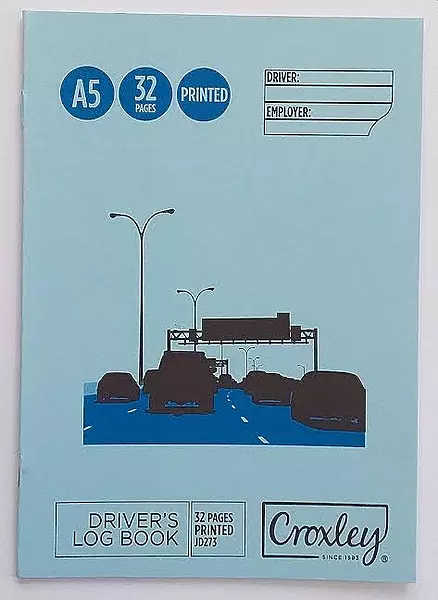 A5 DRIVERS LOG BOOK 32 PG CROXLEY