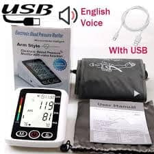 VOICE INTELLIGENT USB DIGITAL  BP MONITOR BLOOD PRESSURE MONITOR