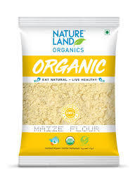Natureland Organic Maize Flour 500g.دقيق الذرة العضوي 500 جرام