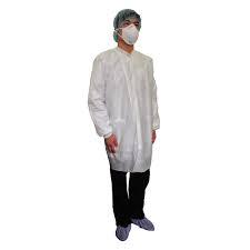 Bata de Laboratorio Desechable Blanco SMS