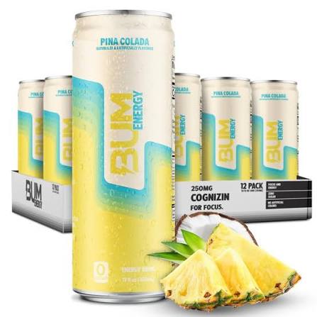 RAW | RTD Bum Energy Drink | Pina Colada