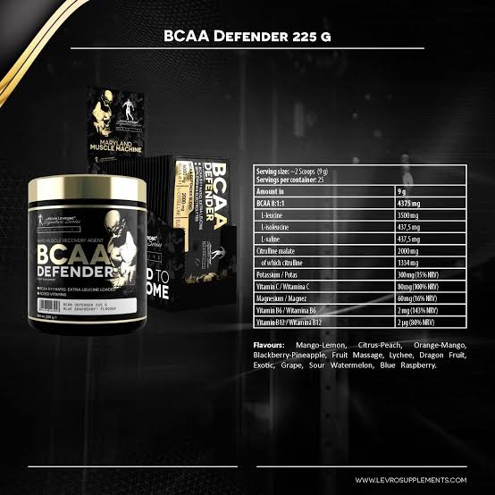 Kevin Levrone Bcaa Defender BCAA 50 scoops | بي سي اي انبولك