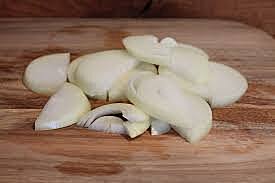 Onion Sliced HEARTS Kg