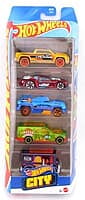 Hot Wheels 1:64 Cars 5 Pack - HW CITY