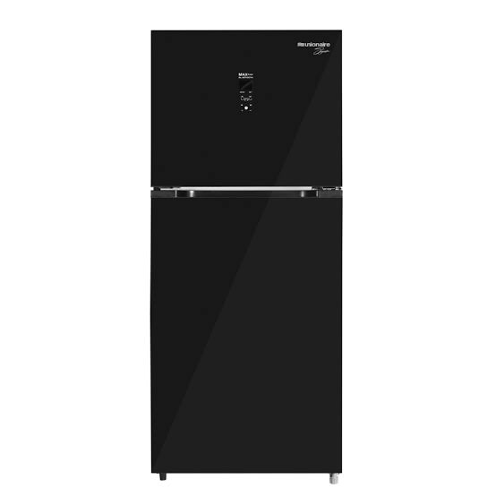 ثلاجة يونيون 350 لتر نوفروست انفرترا اسود URN-420LBLBA-DASR