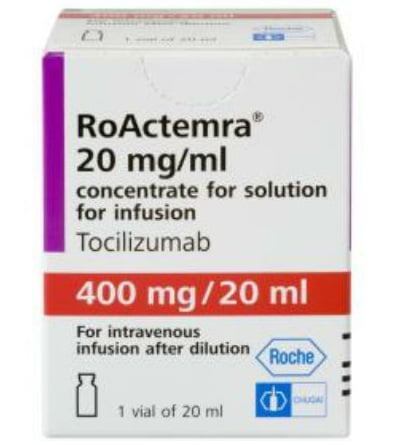 Roactemra 400 mg/20 mL Caja Con Frasco Ámpula Con 20 mL - RX3