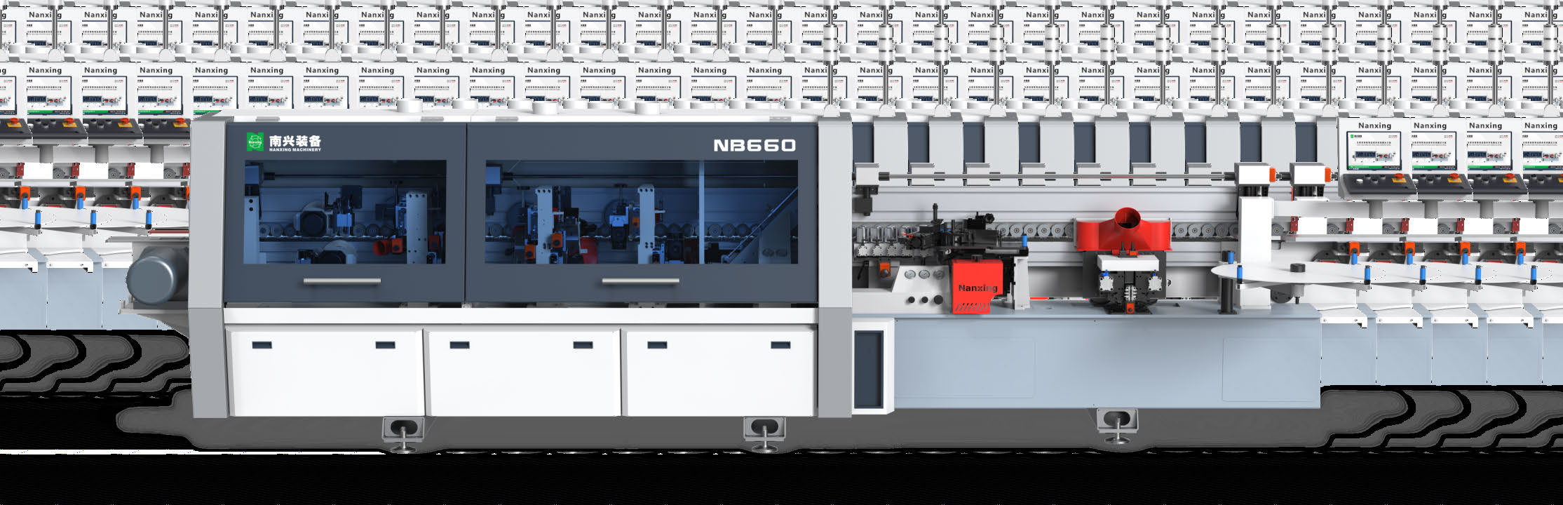 Edge Banding Machine for Narrow Edge W/o Corner rounding NB660N(NB6JN)-415V