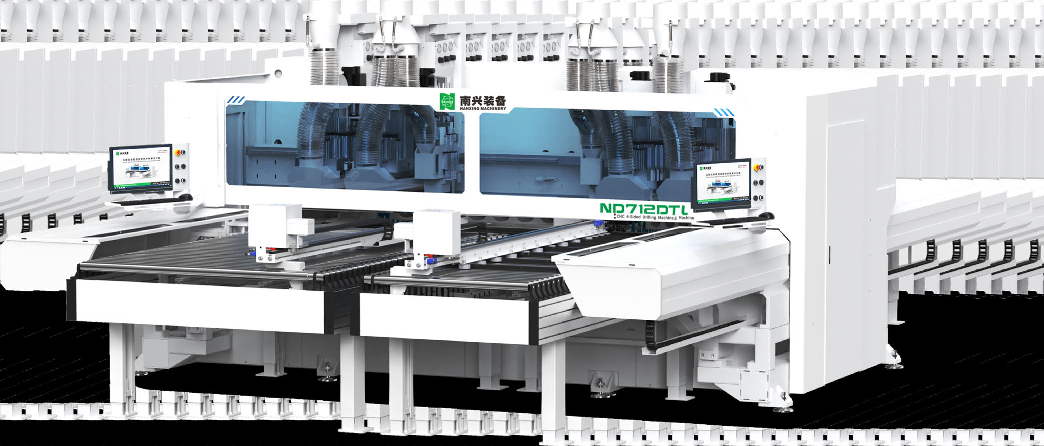 CNC 6-Sided Drilling Machine with Double Work Station ND712DL(650+650)