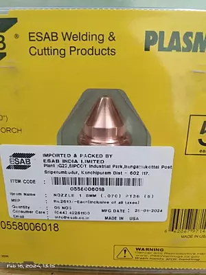 1.8mm ESAB Torch Nozzle