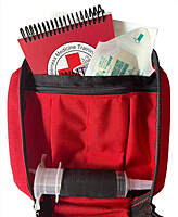 Guide Pack. Interior slash pocket behind zippered pocket holds flat items well.