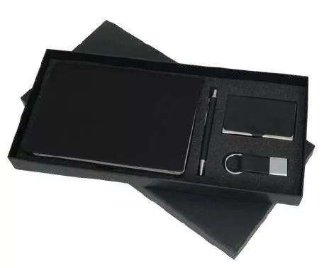 4 IN 1. A5 NOTEBOOK- PENCARD HOLDER- KEY CHAIN SET