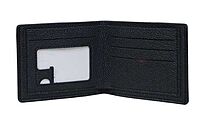 BLACK PU SIM POCKET WALLET