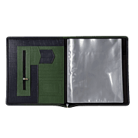 Croc-Textured PU Leather Document Folder