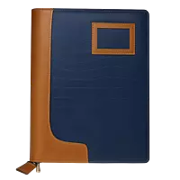 Premium PU Leather Executive Folder with Handle and Zipper