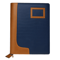 Premium PU Leather Executive Folder with Handle and Zipper