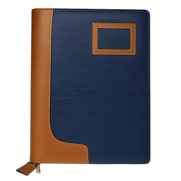 Premium PU Leather Executive Folder with Handle and Zipper
