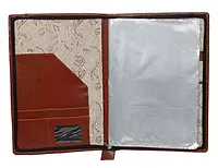 LEATHERITE TAN DOCUMENT LEAVES FOLDER