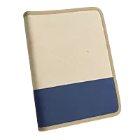 Natural Jute Document Folder with Zipper Closure