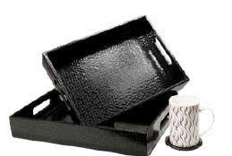 SET OF 2 TRAYS