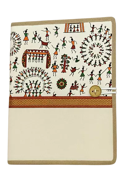 Ethnic Cotton Folder with Warli Art Print