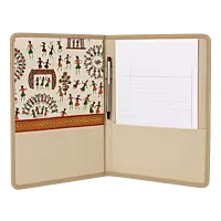 Ethnic Cotton Folder with Warli Art Print