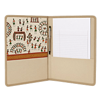 Ethnic Cotton Folder with Warli Art Print