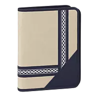 Premium Blue Fabric Folder with Functional Compartments