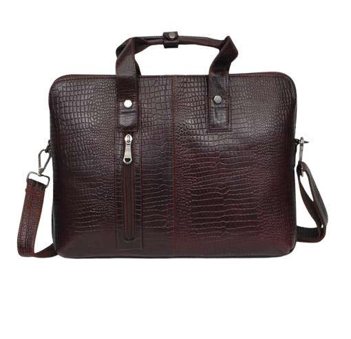 THREE ZIPPER LAPTOP BAG