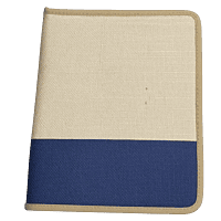 Natural Jute Document Folder with Zipper Closure
