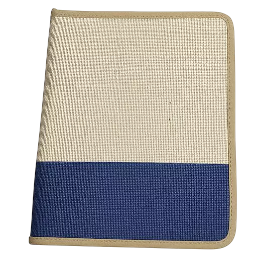 Natural Jute Document Folder with Zipper Closure