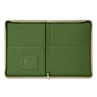 Eco-Friendly Jute Document Folder with Zipper Closure