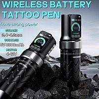 POSEIDON Wireless Tattoo Pen – OLED Display, Smart Memory
