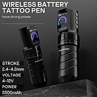 POSEIDON Professional Adjustable OLED Wireless Tattoo Pen