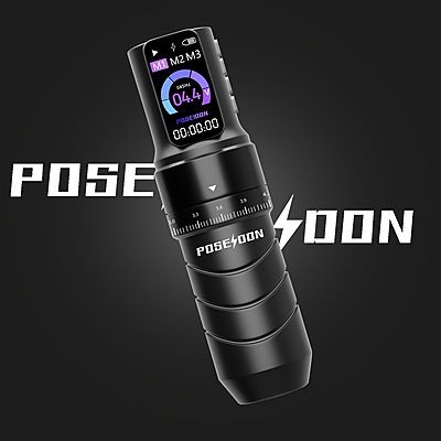 POSEIDON Professional Adjustable OLED Wireless Tattoo Pen POSEIDON Professional Adjustable OLED Wireless Tattoo Pen