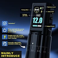 KVM promax Adjustable Wireless Tattoo Machine