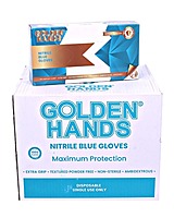 Blue Nitrile Gloves - Small - Medium - Large - XLarge