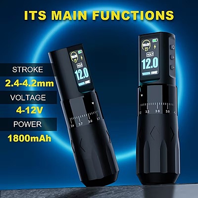 KVM promax Adjustable Wireless Tattoo Machine