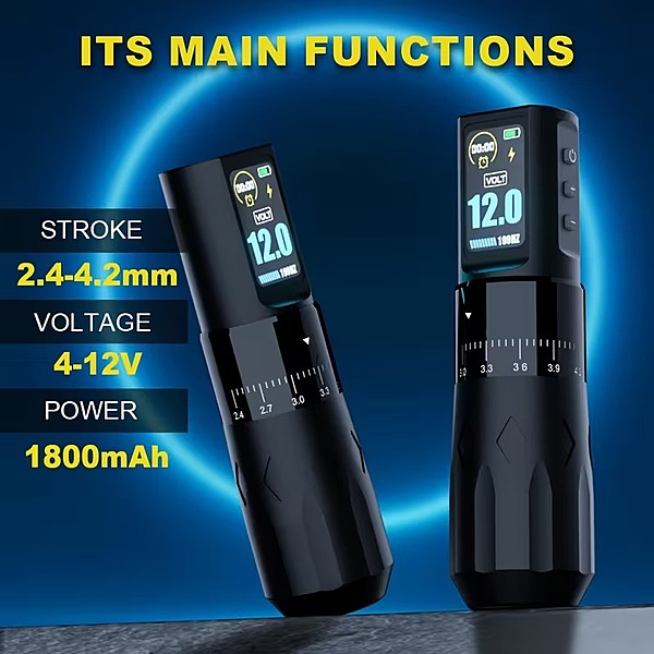 KVM promax Adjustable Wireless Tattoo Machine