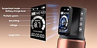 POSEIDON Multi-mode Adjustable OLED Wireless Tattoo Pen With POSEIDON Multi-mode Adjustable OLED Wireless Tattoo Pen With