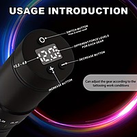 KVM Adjustable Wireless Tattoo Machine