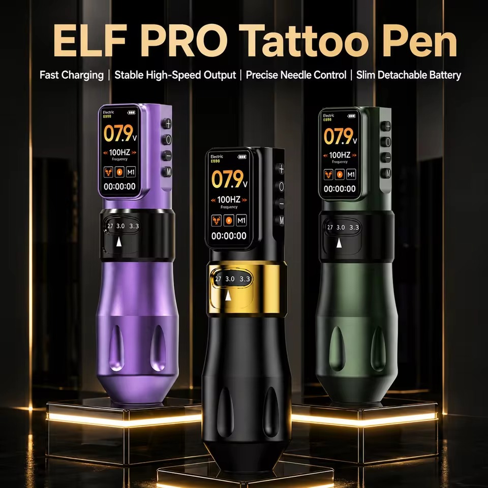 The Ofeyle ELF Pro adjustable stroke tattoo pen The Ofeyle ELF Pro adjustable stroke tattoo pen