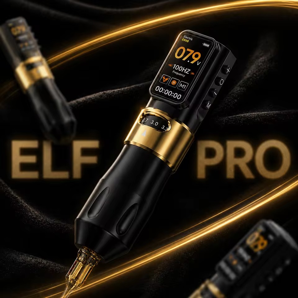 The Ofeyle ELF Pro adjustable stroke tattoo pen The Ofeyle ELF Pro adjustable stroke tattoo pen