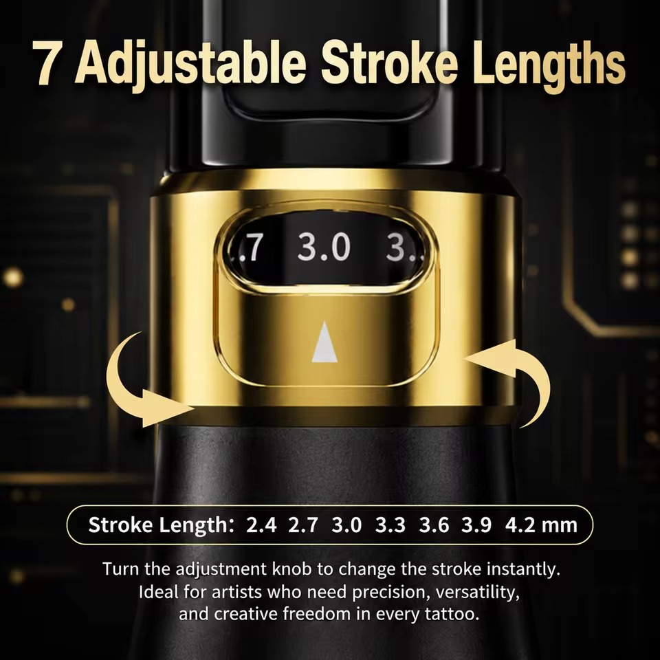 The Ofeyle ELF Pro adjustable stroke tattoo pen The Ofeyle ELF Pro adjustable stroke tattoo pen