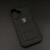 Ferrari Black Sports Stitched Case