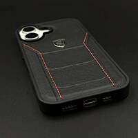 Ferrari Black Sports Stitched Case